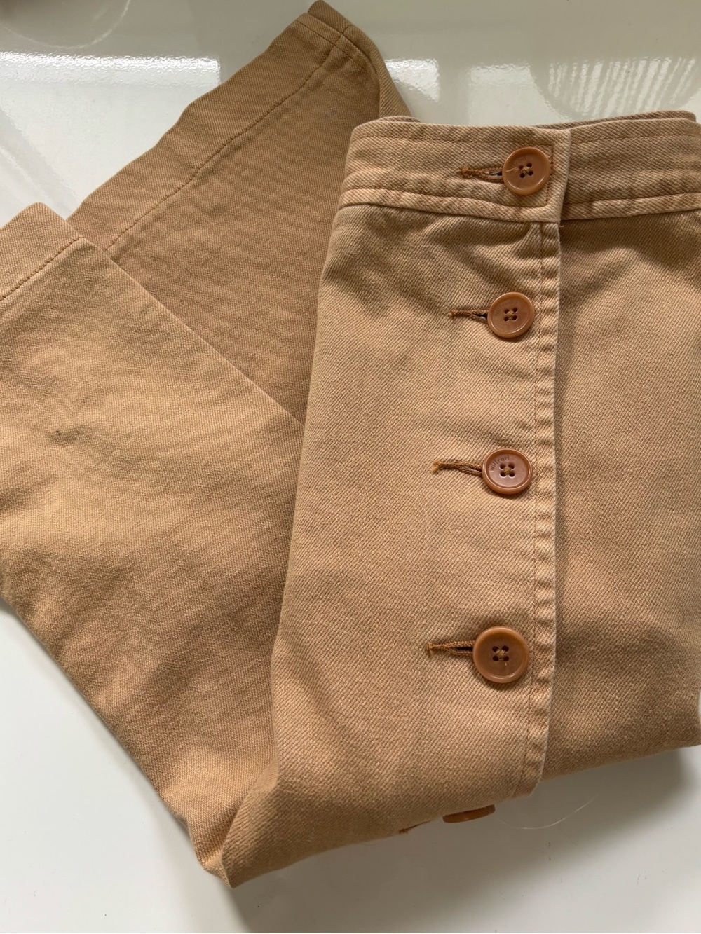 Wilfred Lorient button front cotton pencil skirt with pockets - Picture 2 of 9